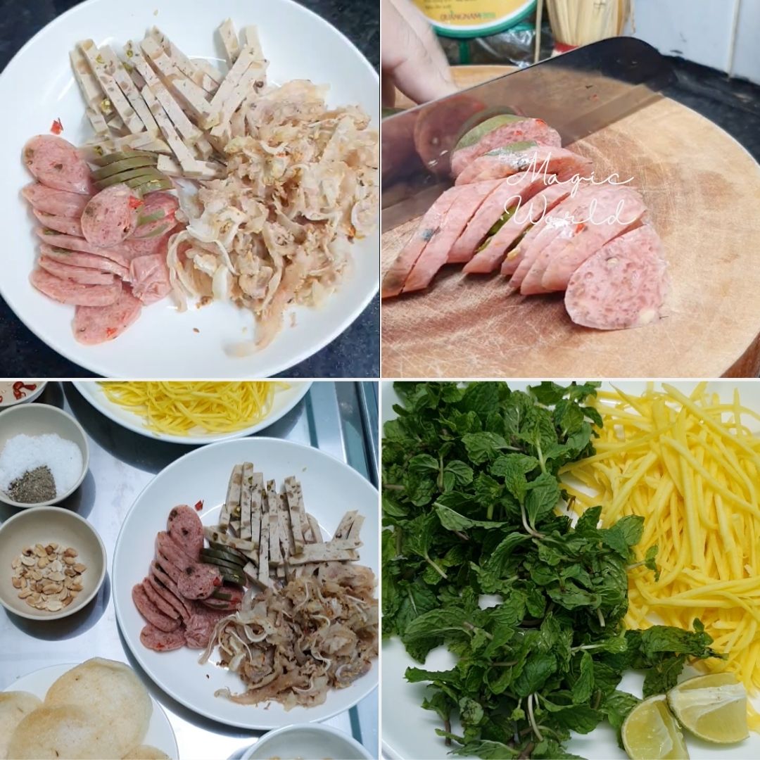 Nguyên liệu làm tré trộn Đà Nẵng